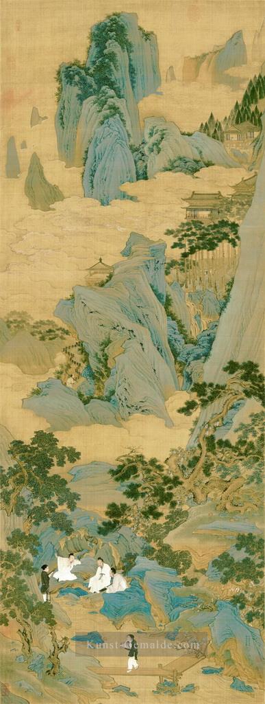 Qiu ying Chinesische Malerei Ölgemälde
